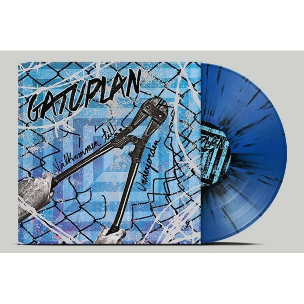 Gatuplan - Valkommen Till Underjorden - Black/blue Splatter  LP LP